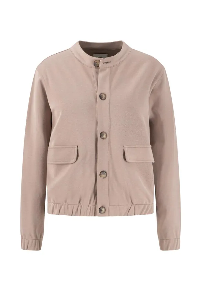 FYNCHHATTON Modern Jacket With Pockets Attached Summer Taupe Women Jack