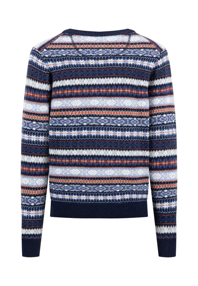FYNCHHATTON Parting Jacket From Wollmix In Winter Look Navy Men Cardigan