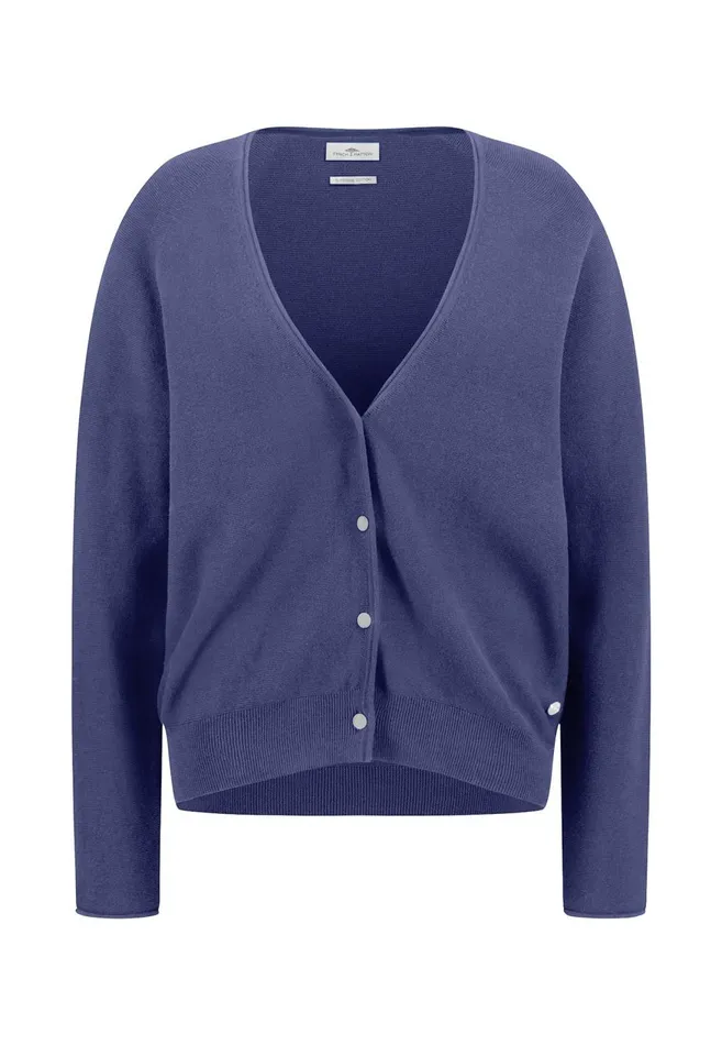 FYNCHHATTON Parting Jacket Made Of Cotton With Push Buttons Blue Purpleblack Women Cardigan