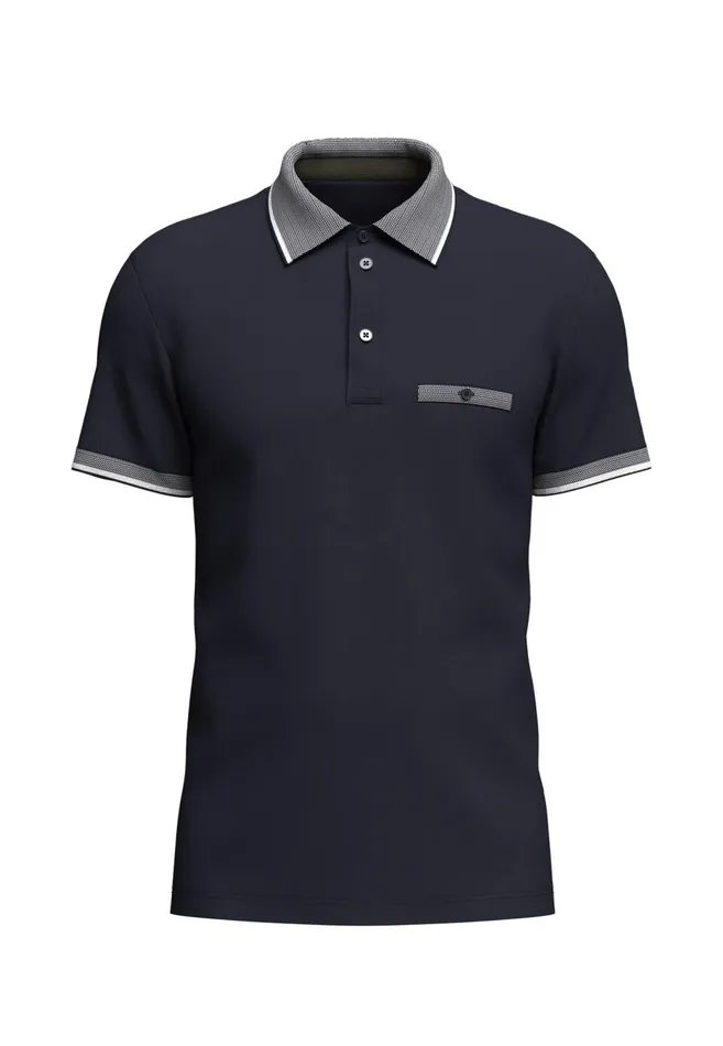 FYNCHHATTON Polo Shirt Made Of 100 Cotton With A Button Pocket Summer Breezenavydark Khaki Men Polo Shirt