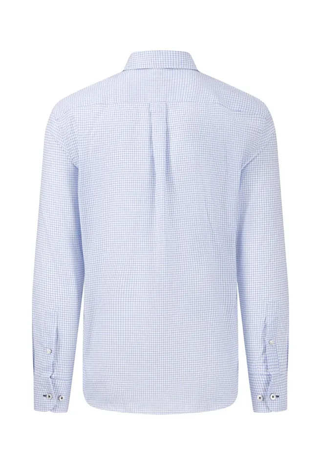 FYNCHHATTON Soft Oxford Shirt Made Of Cotton Light Blue Stripelight Bluenavywhitelight Blue Checkpinkpink Stripe Men Shirts