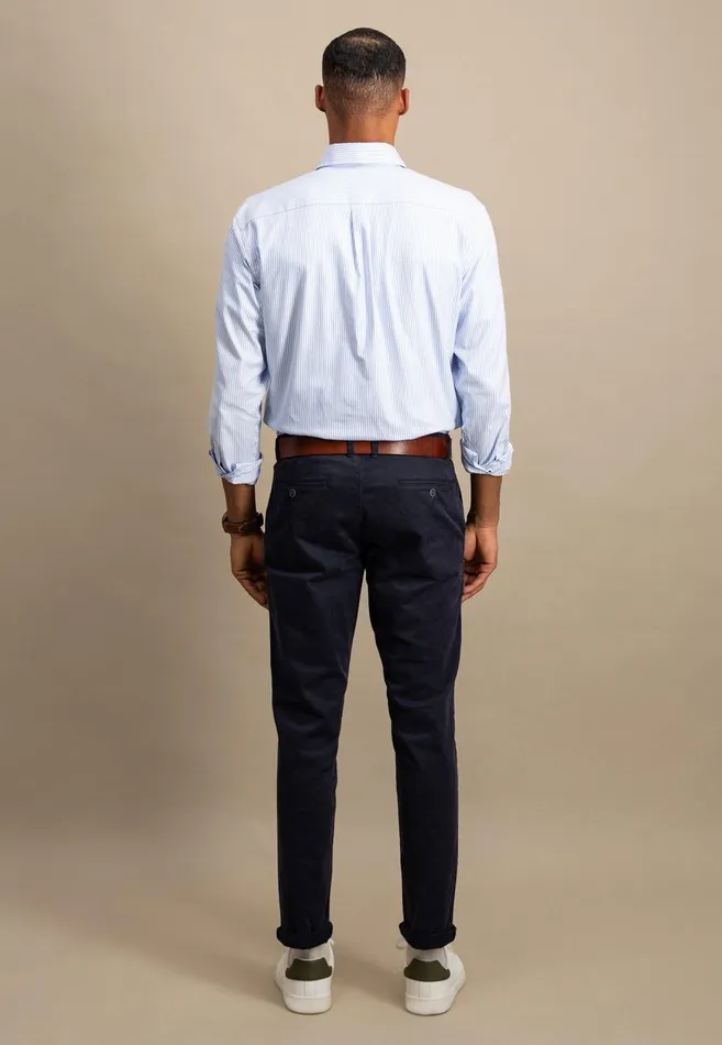 FYNCHHATTON Soft Oxford Shirt Made Of Cotton Light Blue Stripelight Bluenavywhitelight Blue Checkpinkpink Stripe Men Shirts