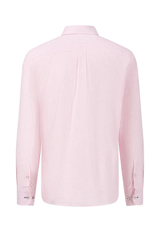 FYNCHHATTON Soft Oxford Shirt Made Of Cotton Light Blue Stripelight Bluenavywhitelight Blue Checkpinkpink Stripe Men Shirts