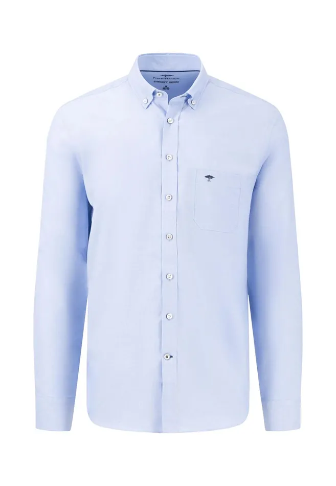 FYNCHHATTON Soft Oxford Shirt Made Of Cotton Light Blue Stripelight Bluenavywhitelight Blue Checkpinkpink Stripe Men Shirts