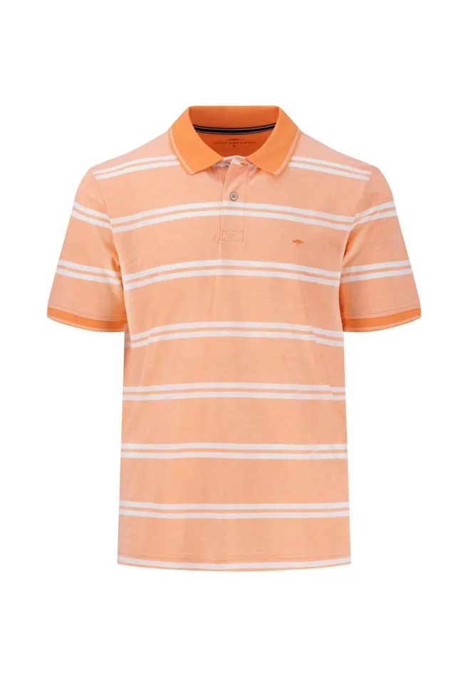FYNCHHATTON Striped Polo Shirt Made Of Cotton Sunny Orangepeesummer Breezestrong Bluenavyturf Green Men Polo Shirt FYNCHHATTON Striped Polo Shirt Made Of Cotton Sunny Orangepeesummer Breezestrong Bluenavyturf Green Men Polo Shirt