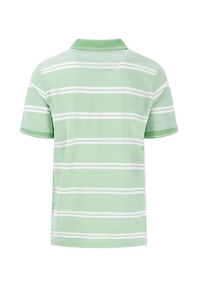 FYNCHHATTON Striped Polo Shirt Made Of Cotton Sunny Orangepeesummer Breezestrong Bluenavyturf Green Men Polo Shirt
