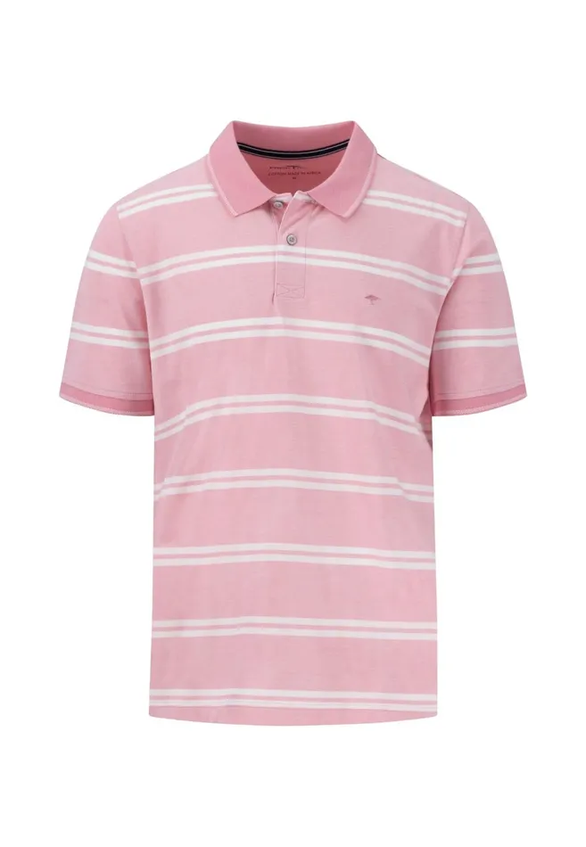 FYNCHHATTON Striped Polo Shirt Made Of Cotton Sunny Orangepeesummer Breezestrong Bluenavyturf Green Men Polo Shirt