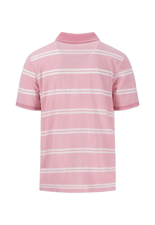 FYNCHHATTON Striped Polo Shirt Made Of Cotton Sunny Orangepeesummer Breezestrong Bluenavyturf Green Men Polo Shirt