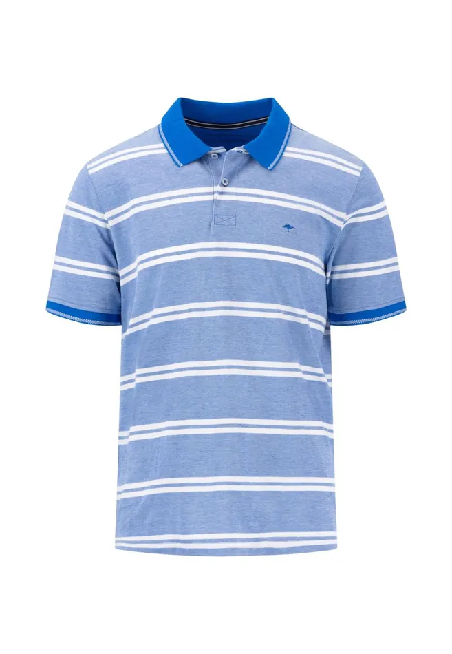 FYNCHHATTON Striped Polo Shirt Made Of Cotton Sunny Orangepeesummer Breezestrong Bluenavyturf Green Men Polo Shirt