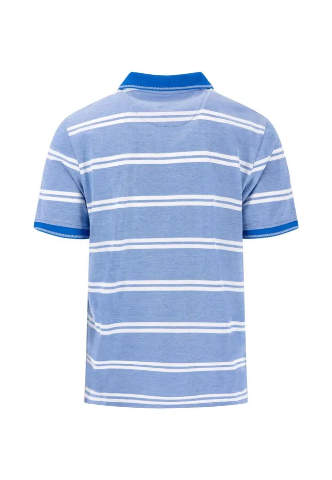 FYNCHHATTON Striped Polo Shirt Made Of Cotton Sunny Orangepeesummer Breezestrong Bluenavyturf Green Men Polo Shirt