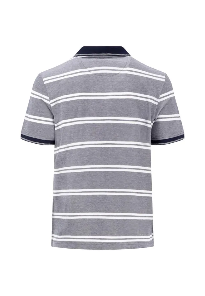 FYNCHHATTON Striped Polo Shirt Made Of Cotton Sunny Orangepeesummer Breezestrong Bluenavyturf Green Men Polo Shirt