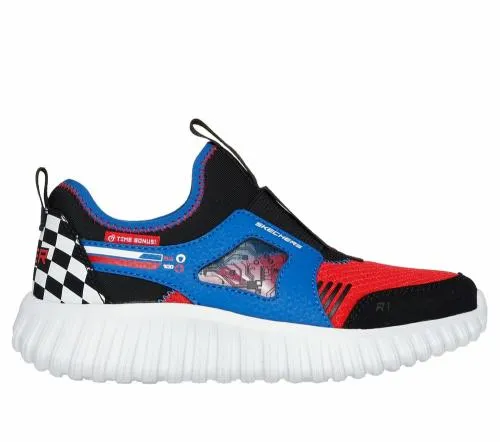 Game Kicks Depth Charge 20 Blue Multi Kids SKECHERS Big Kids UK Sizes 36