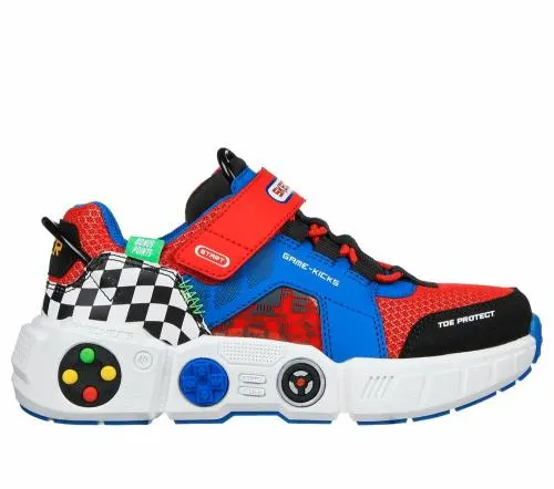 Game Kicks Gametronix Blue Multi Kids SKECHERS Kids UK Sizes 9525