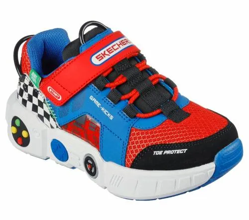 Game Kicks Gametronix Blue Multi Kids SKECHERS Kids UK Sizes 9525