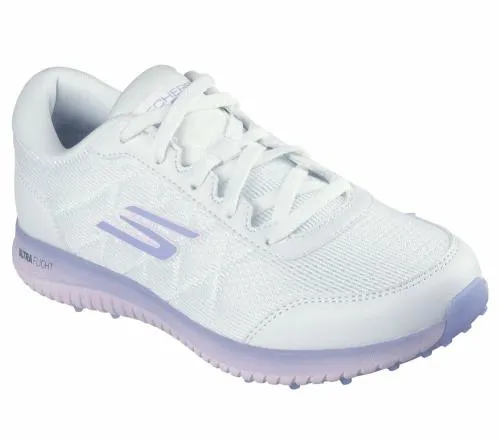 GO GOLF Max 8211 Fairway 4 White Light Pink Women SKECHERS Lace Up