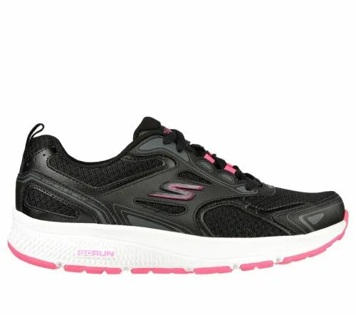 GO RUN Consistent Black Pink Women SKECHERS Lace Up