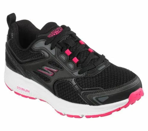 GO RUN Consistent Black Pink Women SKECHERS Lace Up