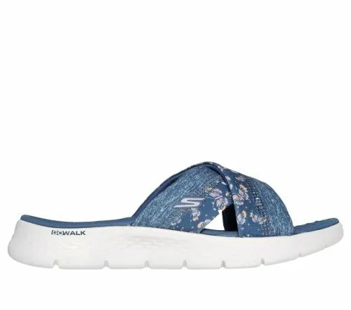 GO WALK Flex Sandal 8211 Butterfly Bliss Navy Women SKECHERS Sandals