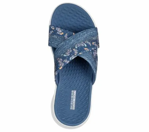 GO WALK Flex Sandal 8211 Butterfly Bliss Navy Women SKECHERS Sandals