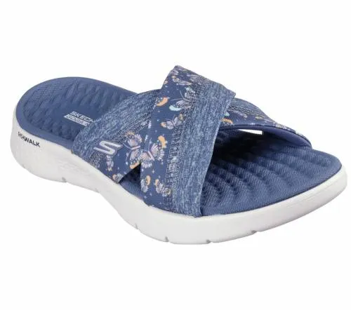 GO WALK Flex Sandal 8211 Butterfly Bliss Navy Women SKECHERS Sandals