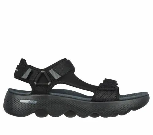 GO WALK Massage Fit Sandal Black Gray Men SKECHERS Sandals