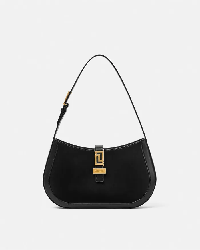 Greca Goddess Women Versace Greca Goddess Hobo Bag Blackgold