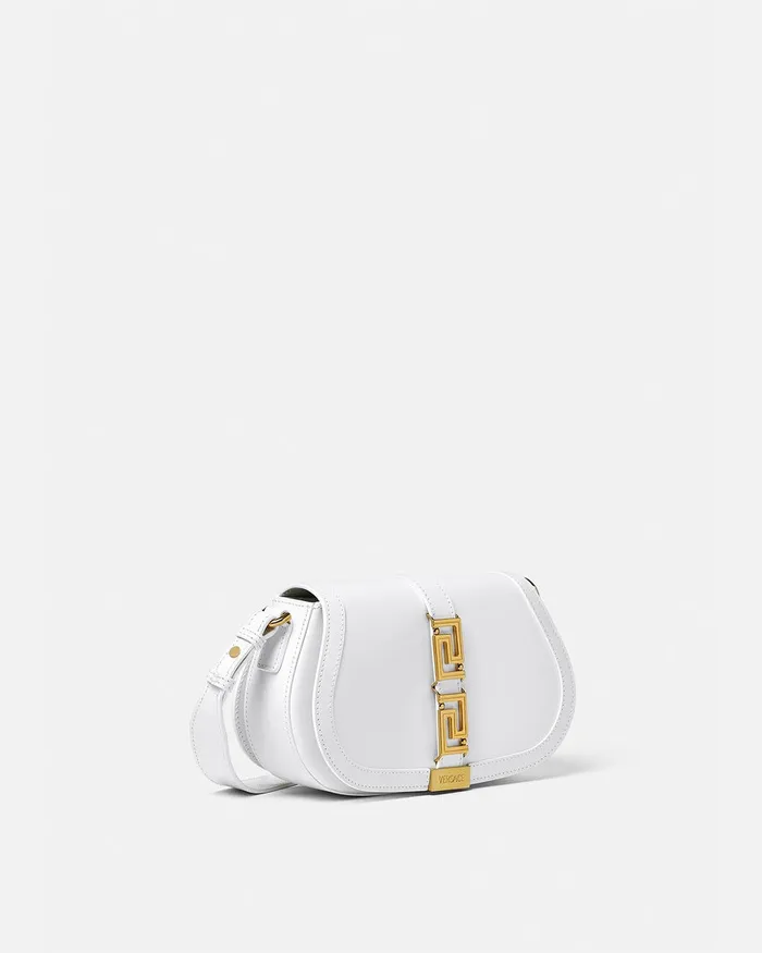 Greca Goddess Women Versace Greca Goddess Shoulder Bag White