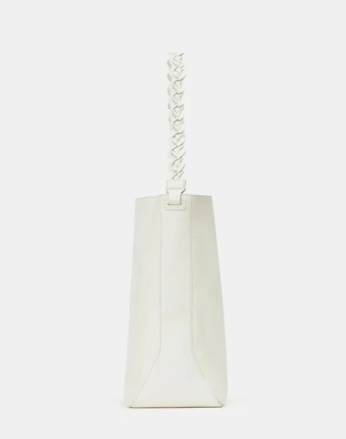 HandbagsAccessories Grained Calfskin Leather 8 Knot HoboLarge Parchment Lafayette 148 New York Leather Accessories
