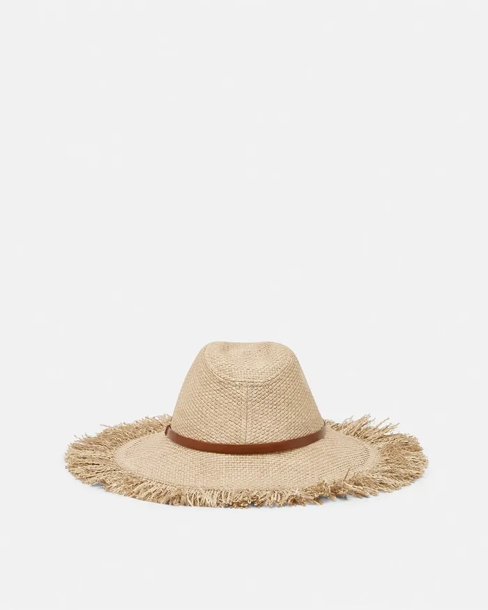 Hats and Caps Women Versace Medusa 03995 Raffia Hat Beige