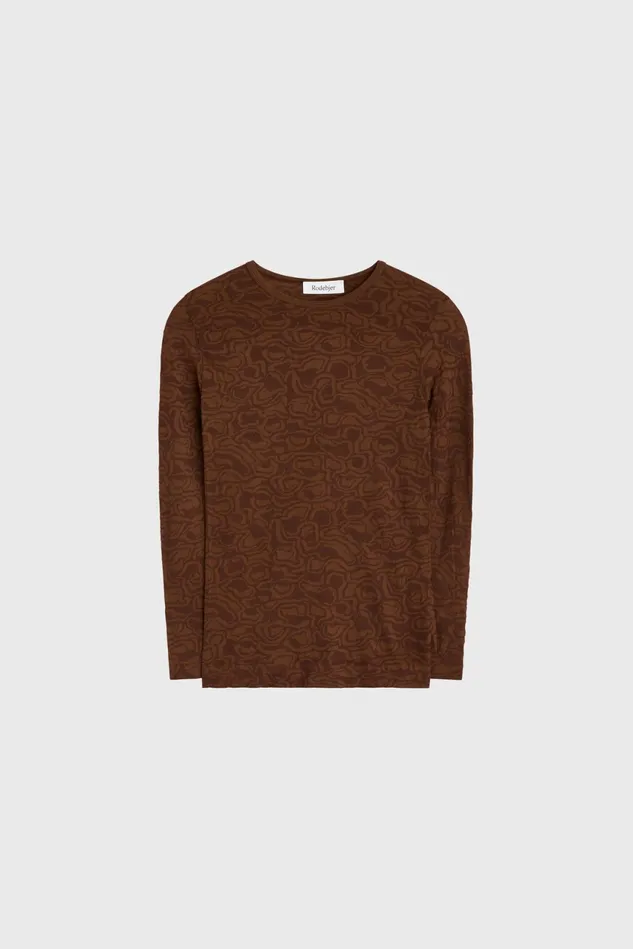 Henna Top Dark Brown Women Rodebjer Tops
