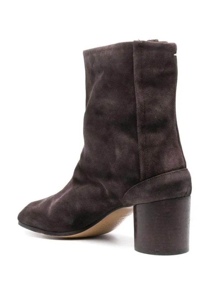 Henrik Vibskov Boutique 60mm Vintage Leather Tabi Boot 8211 Dark Brown Women Boots