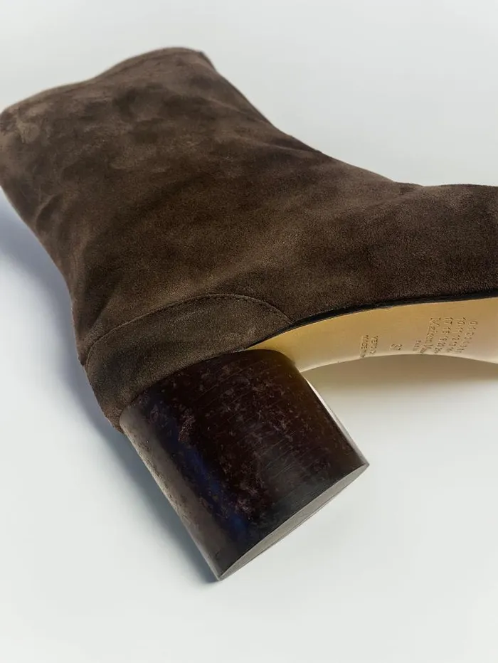 Henrik Vibskov Boutique 60mm Vintage Leather Tabi Boot 8211 Dark Brown Women Boots
