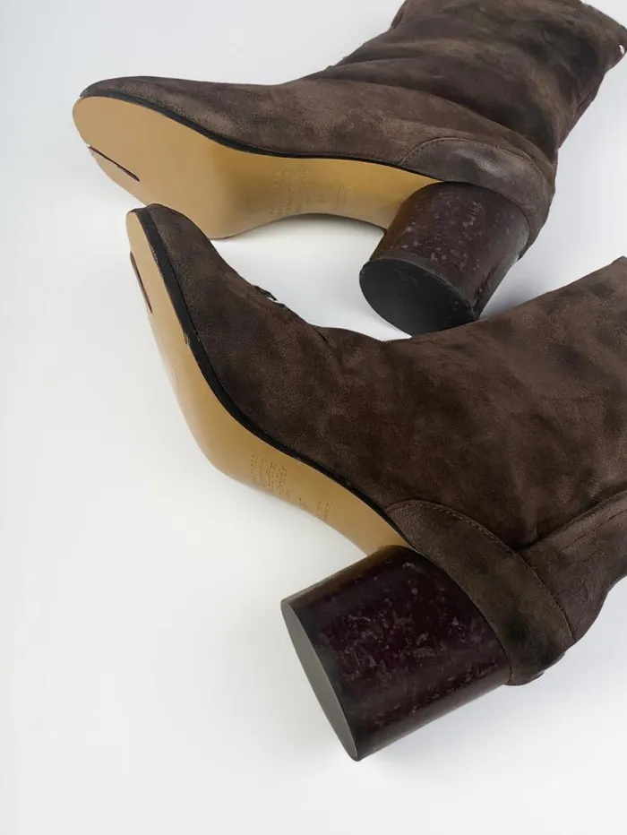 Henrik Vibskov Boutique 60mm Vintage Leather Tabi Boot 8211 Dark Brown Women Boots