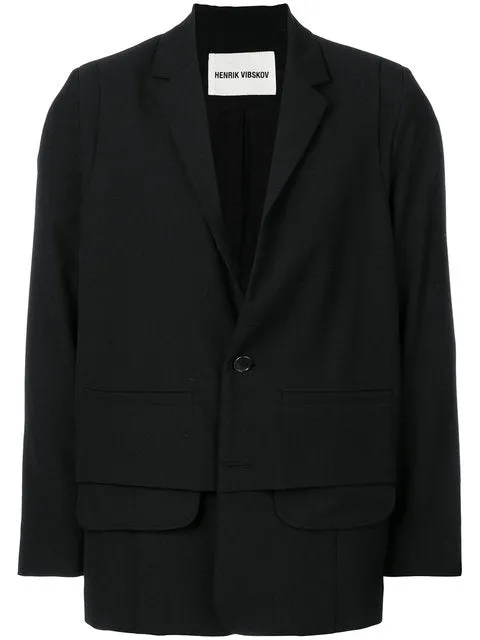 Henrik Vibskov Boutique Ants Blazer 8211 Black Men Suits and Blazers
