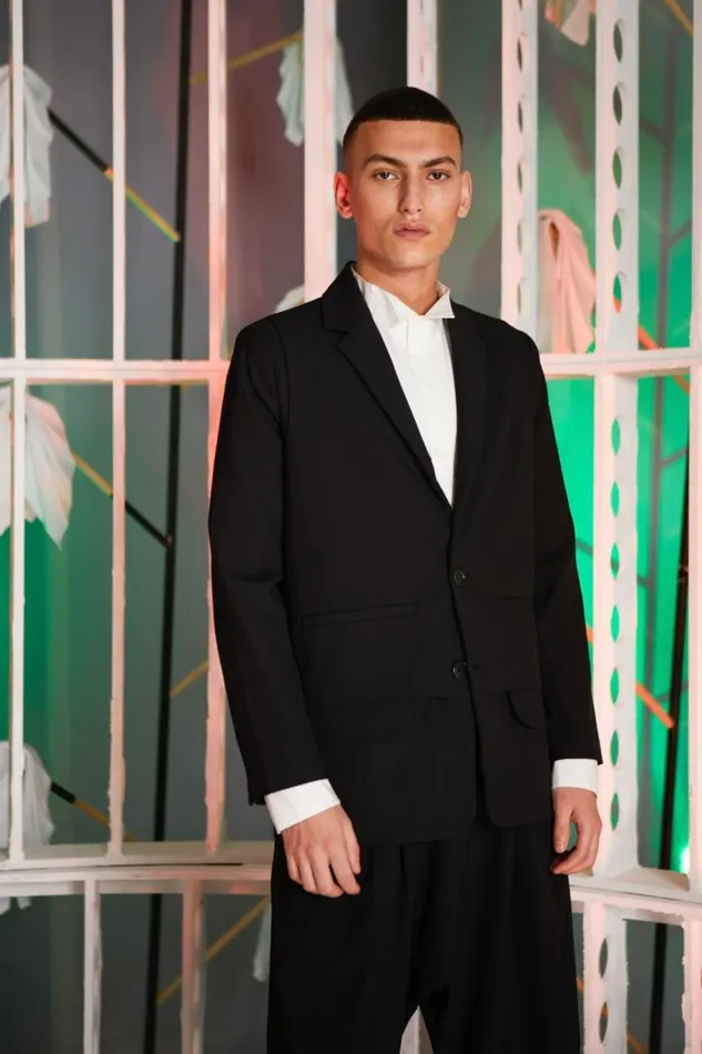 Henrik Vibskov Boutique Ants Blazer 8211 Black Men Suits and Blazers
