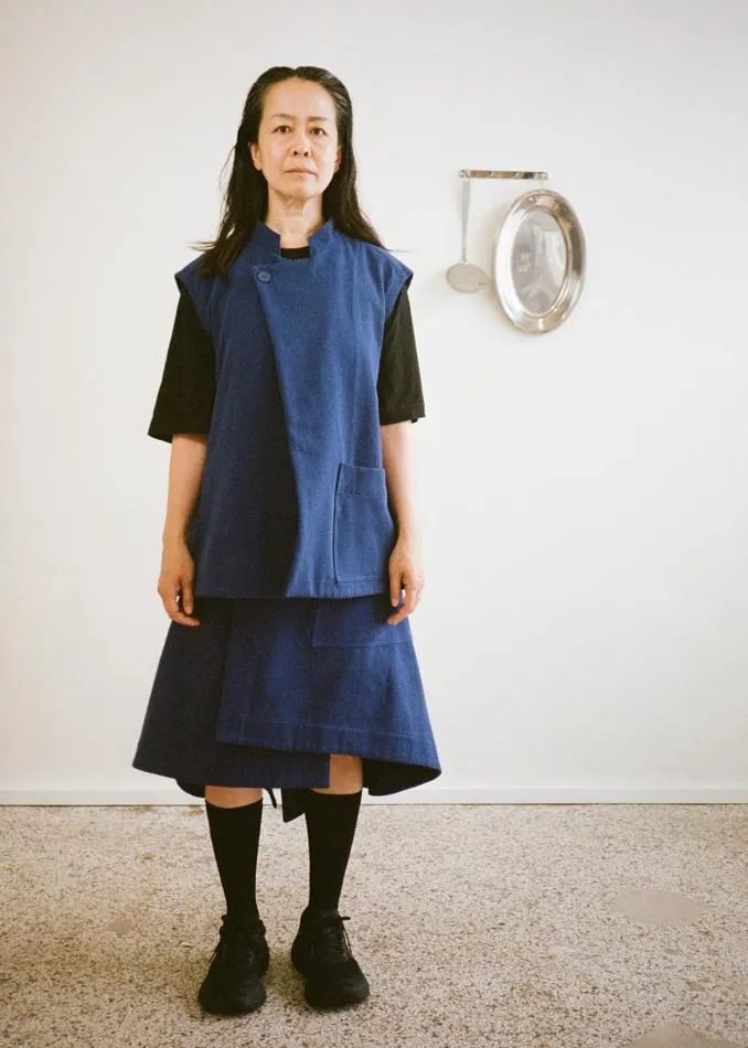 Henrik Vibskov Boutique Apron Skirt 8211 Dark Blue Women Skirts and Shorts