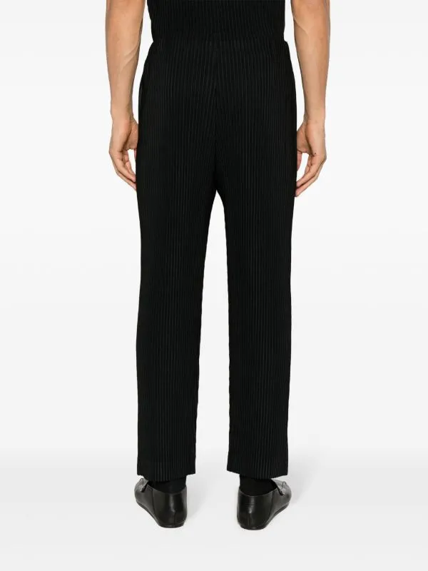 Henrik Vibskov Boutique AW23 Slim Fit Pleated Pants 8211 Black Men Suits and Blazers