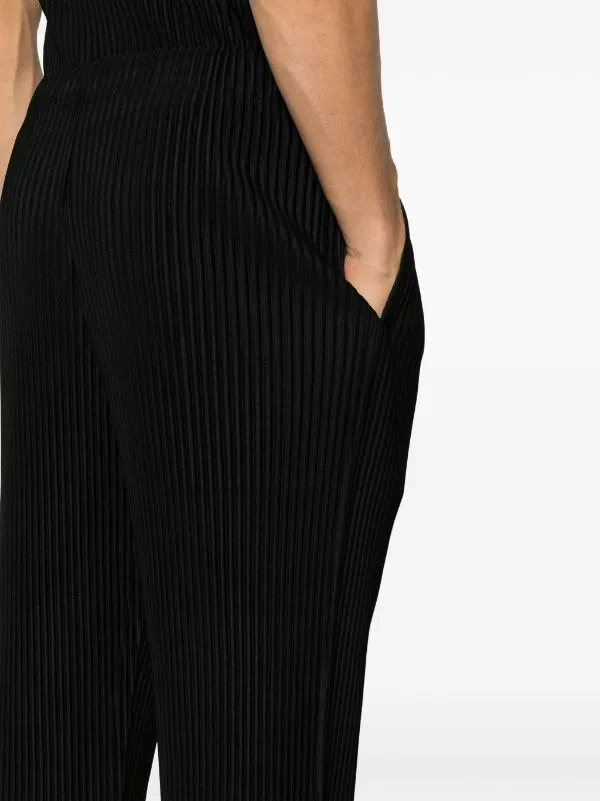 Henrik Vibskov Boutique AW23 Slim Fit Pleated Pants 8211 Black Men Suits and Blazers