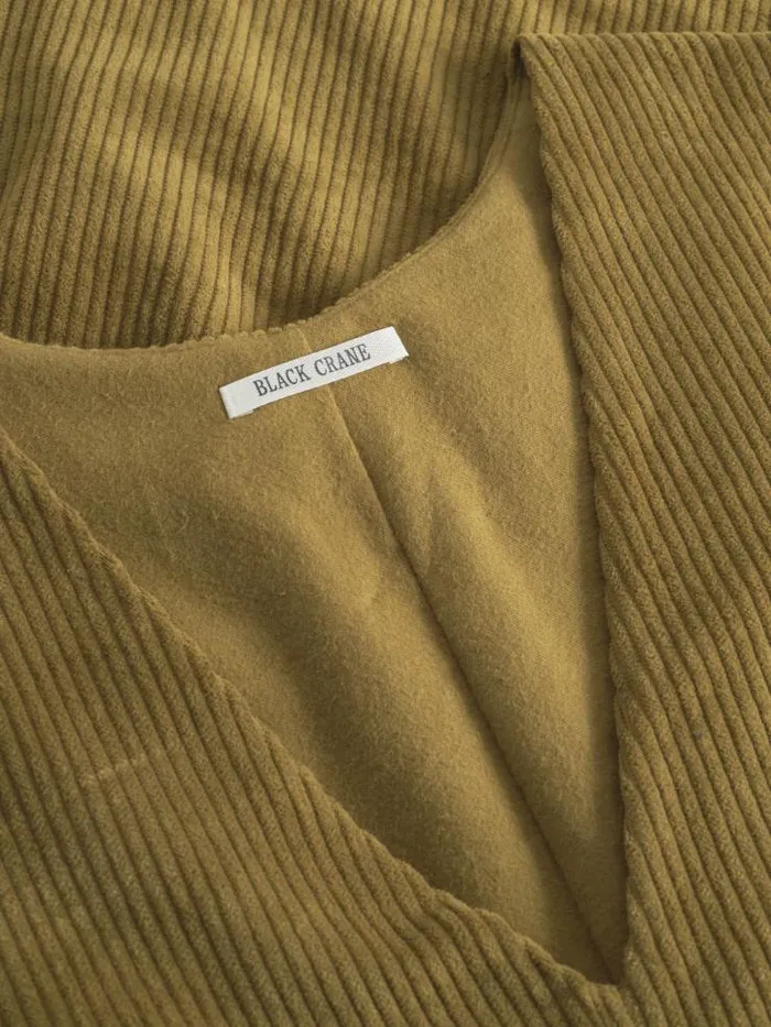 Henrik Vibskov Boutique Corduroy Vest 8211 Olive Women Tops