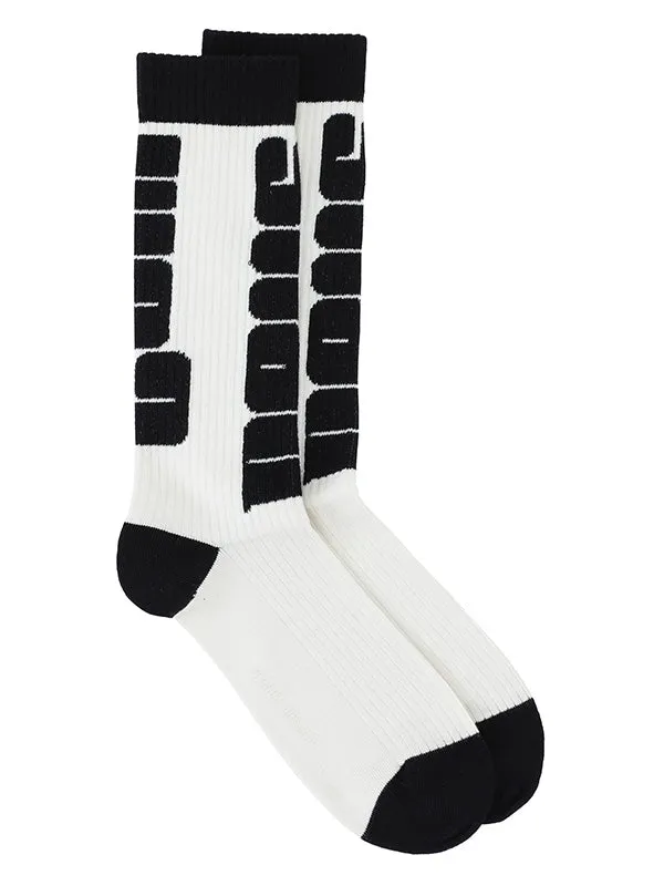 Henrik Vibskov Boutique Enigma Sport Socks Homme 8211 Black White Bold Men Socks