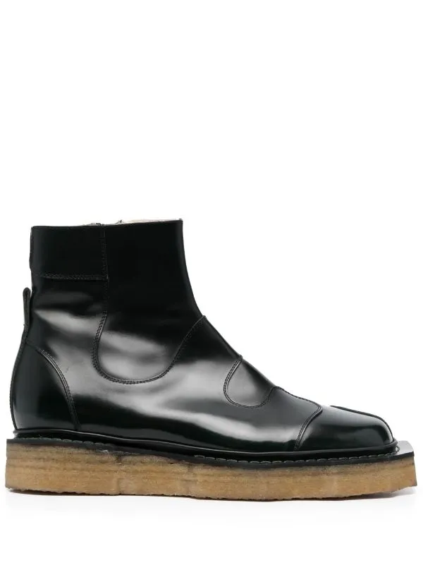 Henrik Vibskov Boutique Enzo Driver Boot 8211 Green Brush Off Men Boots