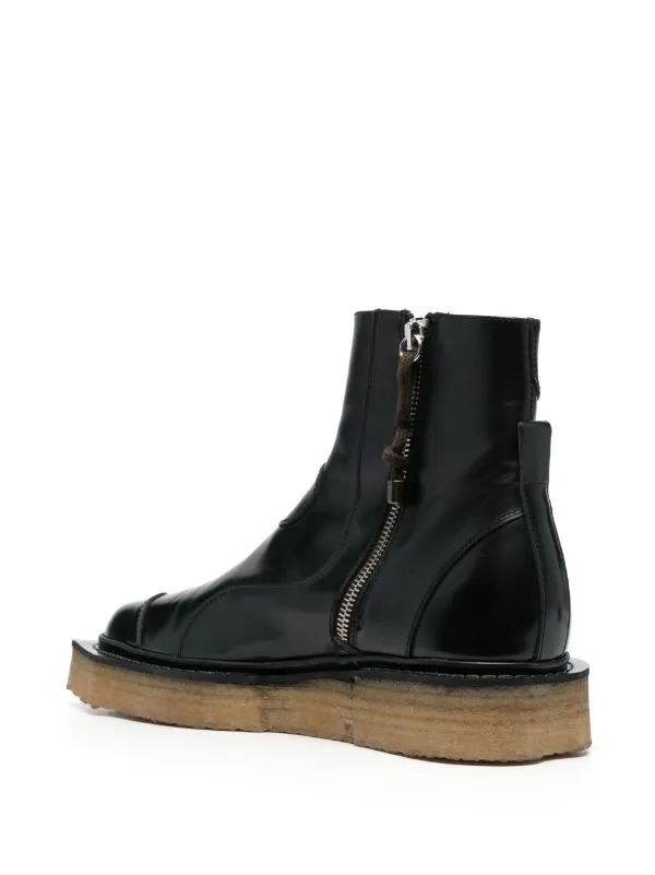 Henrik Vibskov Boutique Enzo Driver Boot 8211 Green Brush Off Men Boots