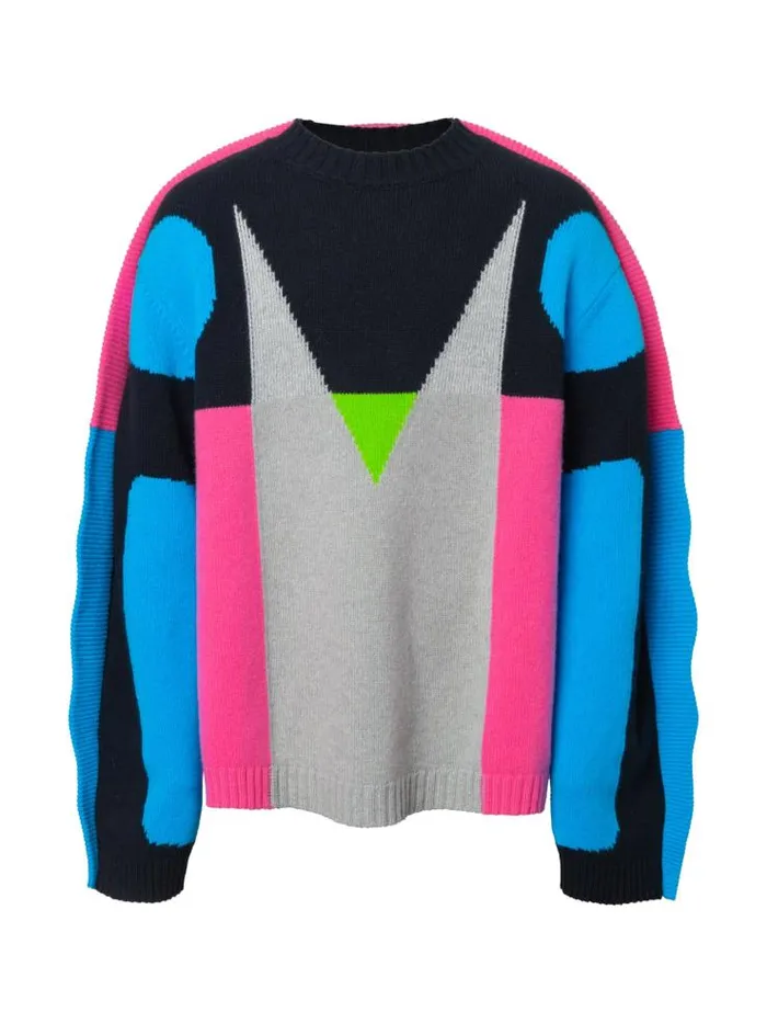 Henrik Vibskov Boutique Hyper Art Knit 8211 Multi Glow In The Dark Men Knitwear