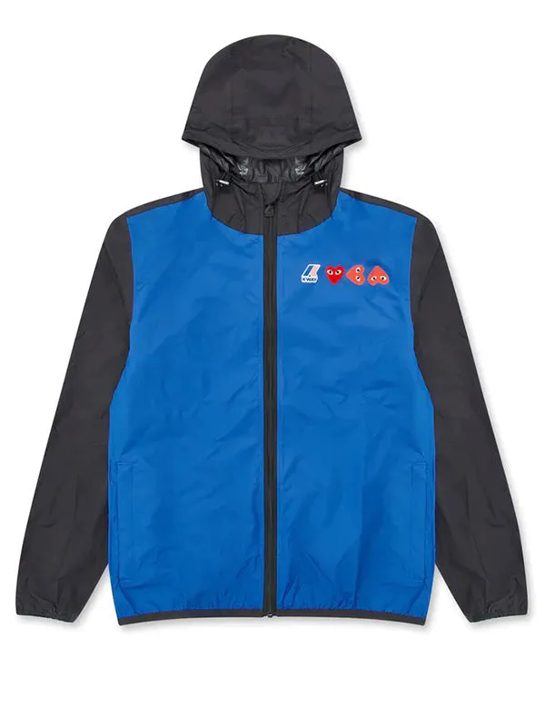 Henrik Vibskov Boutique KWay Double Colours Cagoule 8211 BlueBlack Men Jackets and Coats
