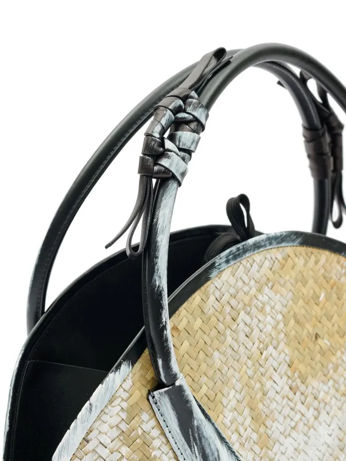 Henrik Vibskov Boutique Medium Fortune Bag 8211 NaturalBlackWhite Women Handbags