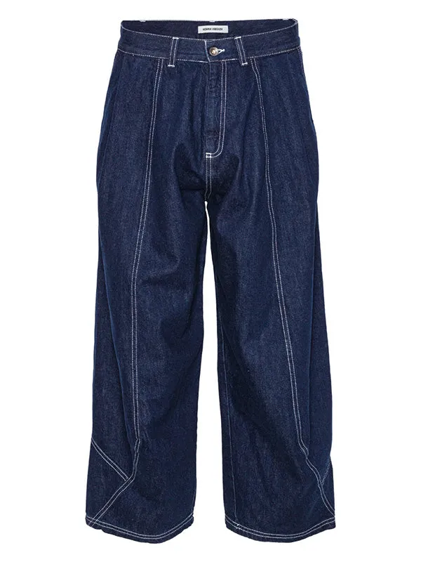 Henrik Vibskov Boutique Mojave Denim Pants 8211 Navy Denim Men Pants
