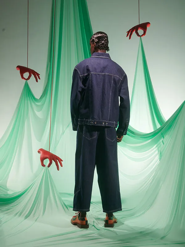 Henrik Vibskov Boutique Mojave Denim Pants 8211 Navy Denim Men Pants