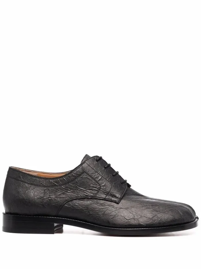 Henrik Vibskov Boutique Paper Effect Mens Tabi Lace Up 8211 Black Men Shoes