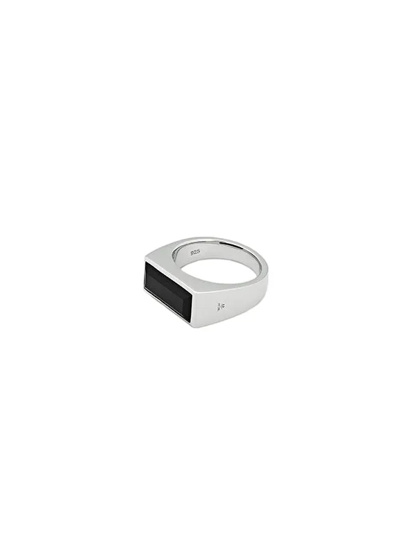 Henrik Vibskov Boutique Peaky Ring Polished Onyx Men Rings