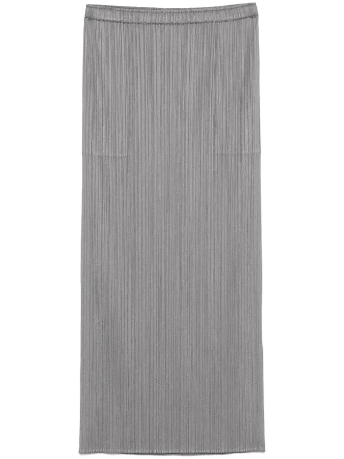 Henrik Vibskov Boutique Pleated Midi Skirt 8211 Gray Women Skirts and Shorts